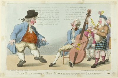 John Bull uczy się nowego ruchu autorstwa S. W. Fores