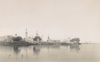 95. Fouah, nad Nilem, 1843. autorstwa Sabatier
