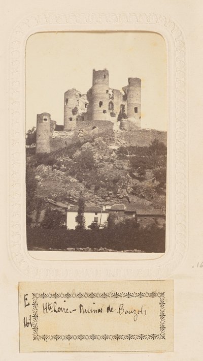 Haute-Loire - Ruiny Bouzols autorstwa Sabatier