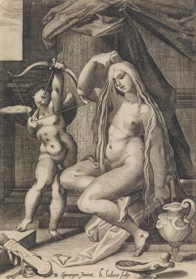 Wenus i Kupidyn, 1571-1650. autorstwa Sadeler