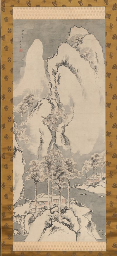 Śnieżny krajobraz, 1744. autorstwa Sakaki Hyakusen