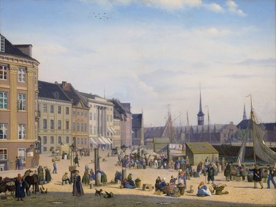 Hojbro Plads, rynek w Kopenhadze autorstwa Sally Henriques
