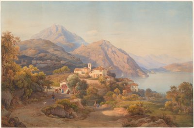 Letni wieczór nad Lago Maggiore autorstwa Salomon Corrodi
