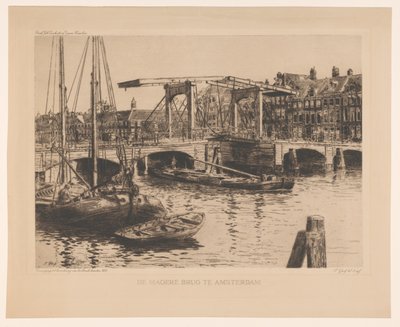Chudy most w Amsterdamie (oryginalny tytuł na obiekcie) autorstwa Salomon Garf