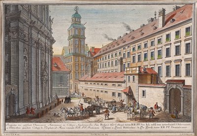 Kościół Dominikanów z obserwatorium w Postgasse autorstwa Salomon Kleiner