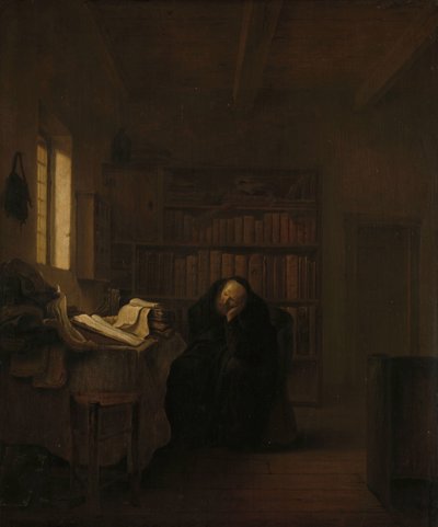 Uczony w swoim gabinecie autorstwa Salomon Koninck