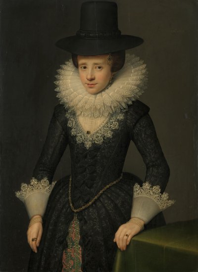 Portret Anny Boudaen Courten autorstwa Salomon Mesdach