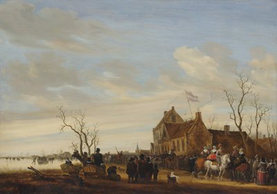 Rysowanie węgorza, początek lat pięćdziesiątych XVII wieku. autorstwa Salomon Ruysdael