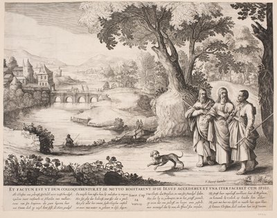 Pielgrzymi do Emaus autorstwa Salomon Savery