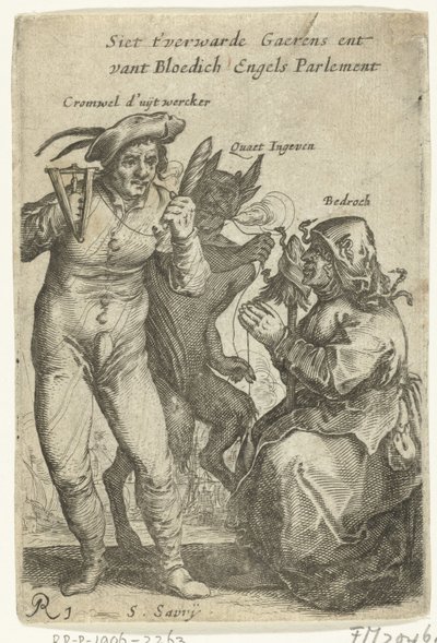Karykatura Cromwella, ok. 1652-1654 Siet t