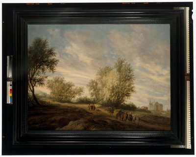 Zalesiony krajobraz i Józef uratowany ze studni autorstwa Salomon van Ruisdael or Ruysdael