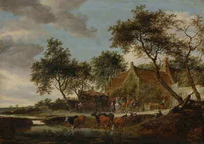 Wodopoj autorstwa Salomon van Ruysdael