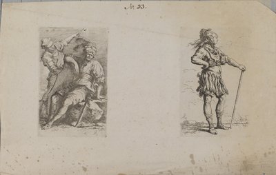 (Seria figurek) Dwóch mężczyzn autorstwa Salvator Rosa
