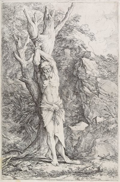 Albert (odprawiający dobrowolną pokutę) autorstwa Salvator Rosa