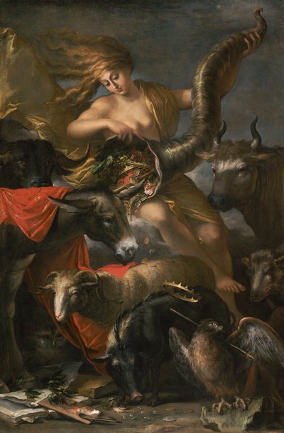 Alegoria fortuny, ok. 1658-9 autorstwa Salvator Rosa