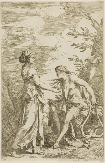 Apollo i Sybila Kumejska autorstwa Salvator Rosa