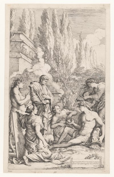 Geniusz van Salvator Rosa autorstwa Salvator Rosa