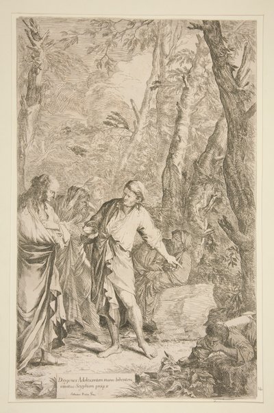 Diogenes autorstwa Salvator Rosa