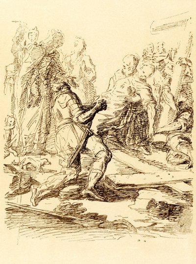 Znalezienie Krzyża autorstwa Salvator Rosa