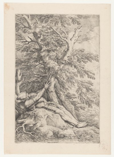 Święty Wilhelm z Malevalu autorstwa Salvator Rosa