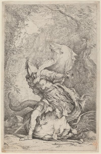 Jazon i smok autorstwa Salvator Rosa