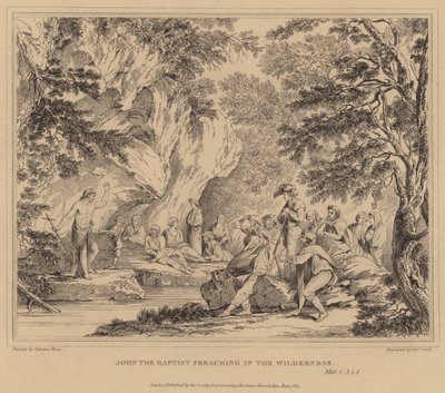 Ewangelia Jana Chrzciciela na pustyni, Mateusz autorstwa Salvator Rosa