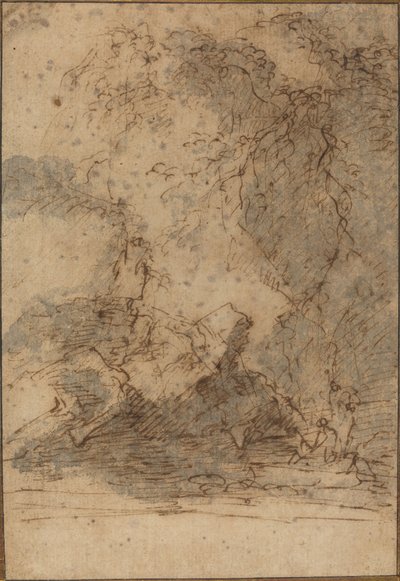 Krajobraz autorstwa Salvator Rosa