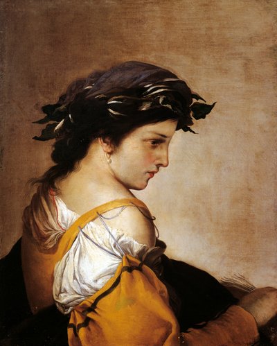 Poezja, ok. 1640 (olej na płótnie) autorstwa Salvator Rosa