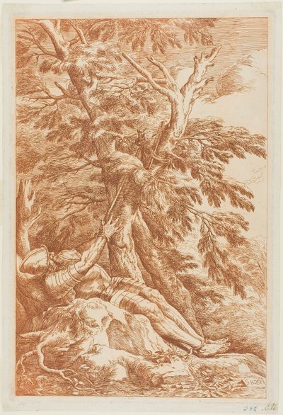 Św. Wilhelm z Maleval autorstwa Salvator Rosa