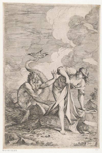 Scylla ucieka przed Glaucus autorstwa Salvator Rosa