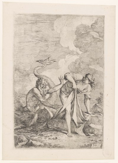 Scylla ucieka przed Glaucus autorstwa Salvator Rosa