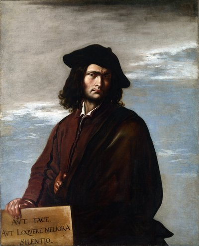 Autoportret, ok. 1645 (olej na płótnie) autorstwa Salvator Rosa