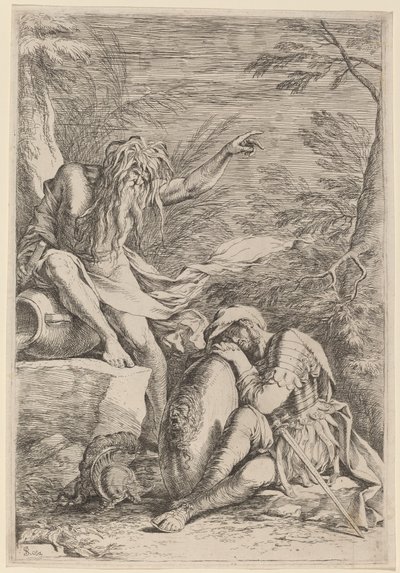 Sen Eneasza autorstwa Salvator Rosa