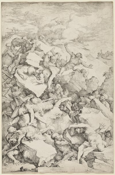 Upadek gigantów autorstwa Salvator Rosa