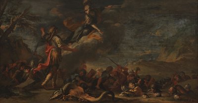 Założenie Teb autorstwa Salvator Rosa