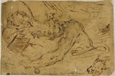 Dwie figurki do walki wręcz autorstwa Salvator Rosa