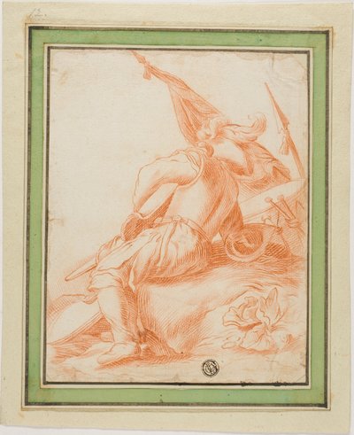 Wojownik w spoczynku autorstwa Salvator Rosa