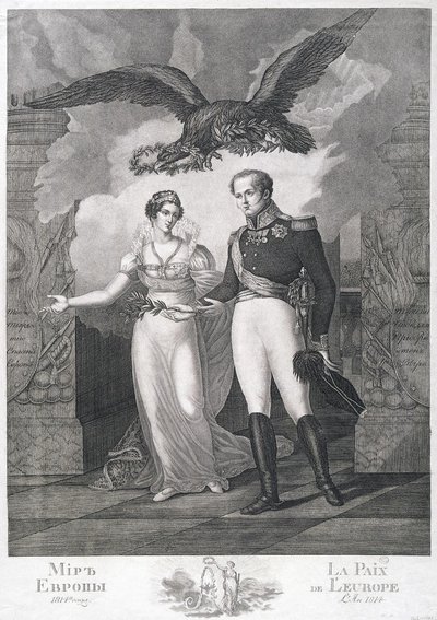 Alegoria Pokoju Europy, 1814 autorstwa Salvatore Cardelli