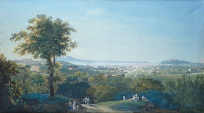 Neapol z Capodimonte Scudillo (akwarela) autorstwa Salvatore Fergola