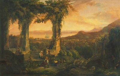 Widok Casamicciola w Ischia autorstwa Salvatore Giusti