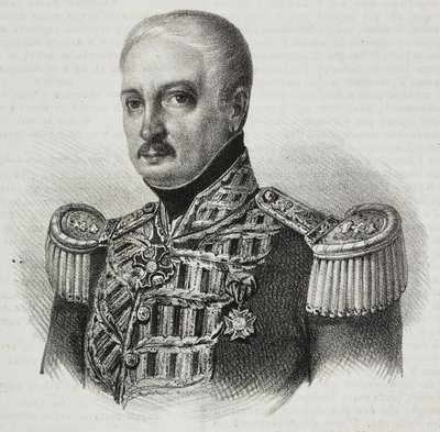 Portret marszałka Francesco Maria Tanchi (1773-1843), litografia Salvatore Puglia z Poliorama Pittoresco, n 46, 24 czerwca autorstwa Salvatore Puglia