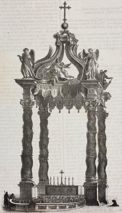 Baldaquino de São Pedro (cibório) polonês autorstwa Salvatore Puglia