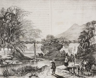 Widok na dolinę Hongkongu, Chiny, litografia Salvatore Puglia z Poliorama Pittoresco, nr 14, 9 listopada autorstwa Salvatore Puglia
