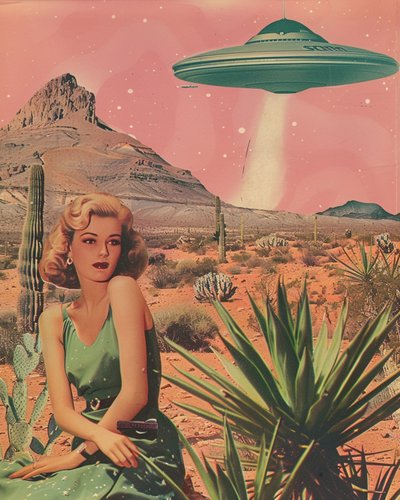 Spotkanie z UFO na pustyni autorstwa Samantha Hearn
