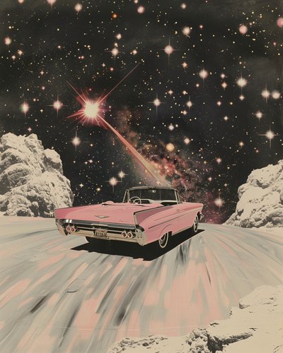 Różny kabriolet Cosmic Drive autorstwa Samantha Hearn
