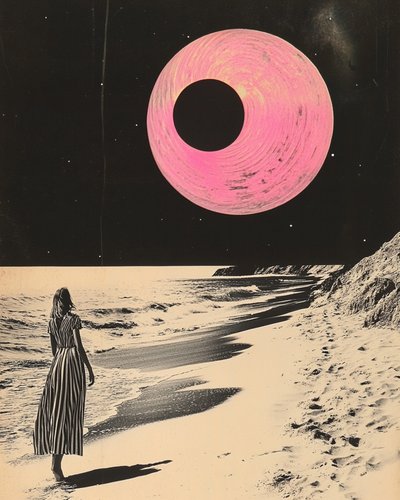 Różowa planeta – marzenie o plaży autorstwa Samantha Hearn