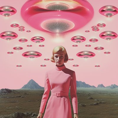 Inwazja różowych UFO autorstwa Samantha Hearn