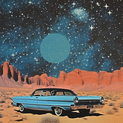 Retro pustynny kosmos autorstwa Samantha Hearn