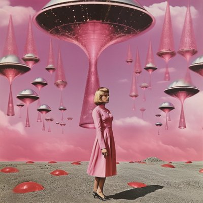 Retro marzenie o science fiction autorstwa Samantha Hearn