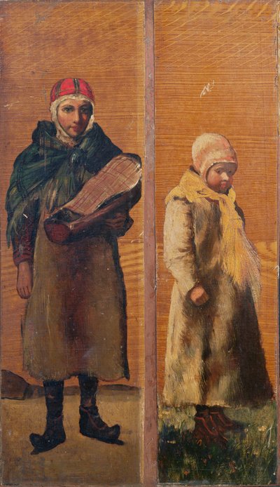 Panele dekoracyjne przedstawiające codzienne życie Samów autorstwa Sami School